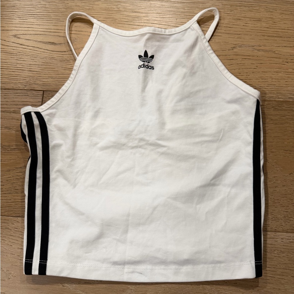 Adidas White Top with Black Accents